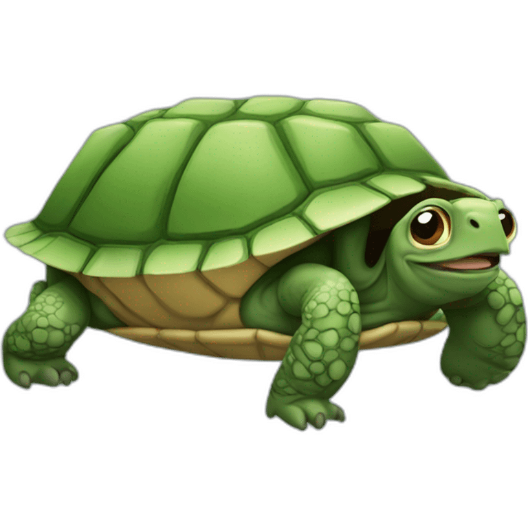 Singe sur tortue emoji