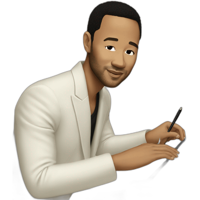 john legend writing emoji