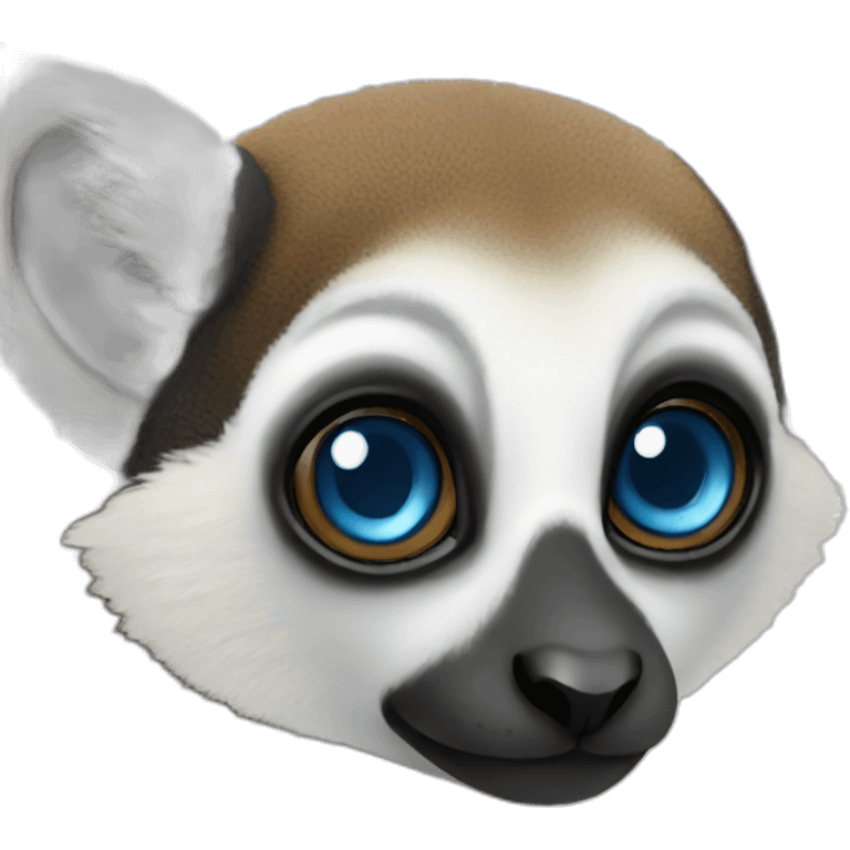 Blue eyed lemur emoji