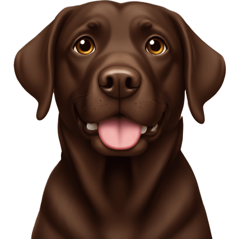 The chocolate Labradors  emoji