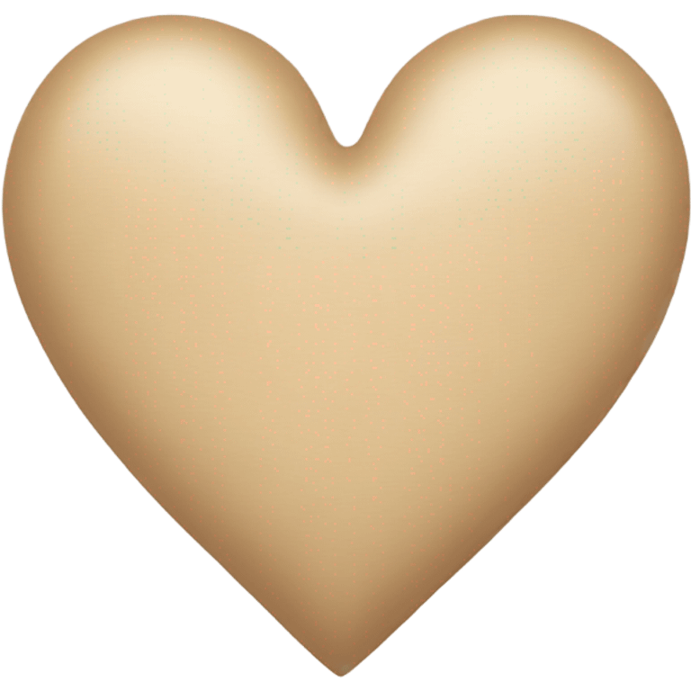 Beige heart emoji