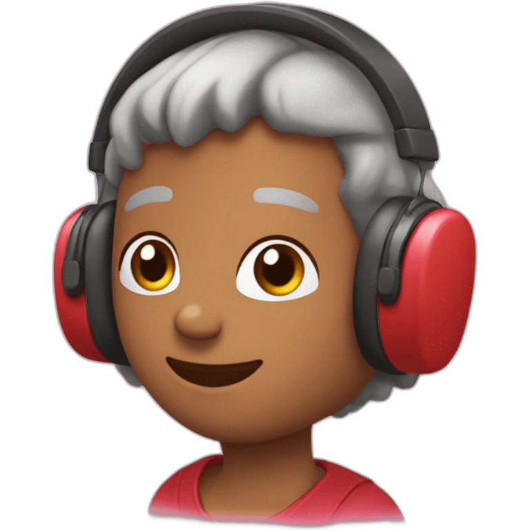 Corazón y audifonos emoji