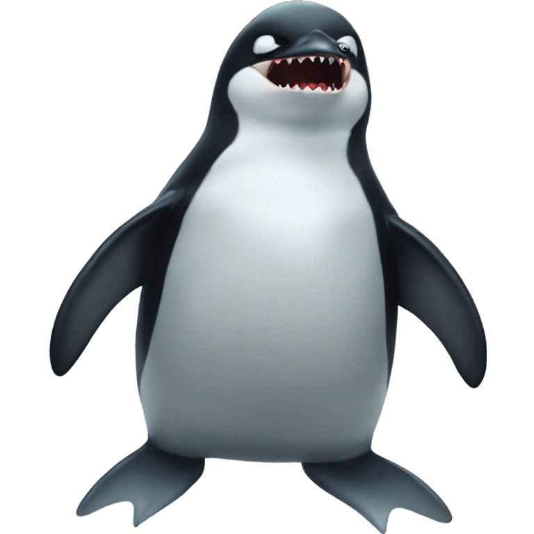 Penguin merged shark emoji