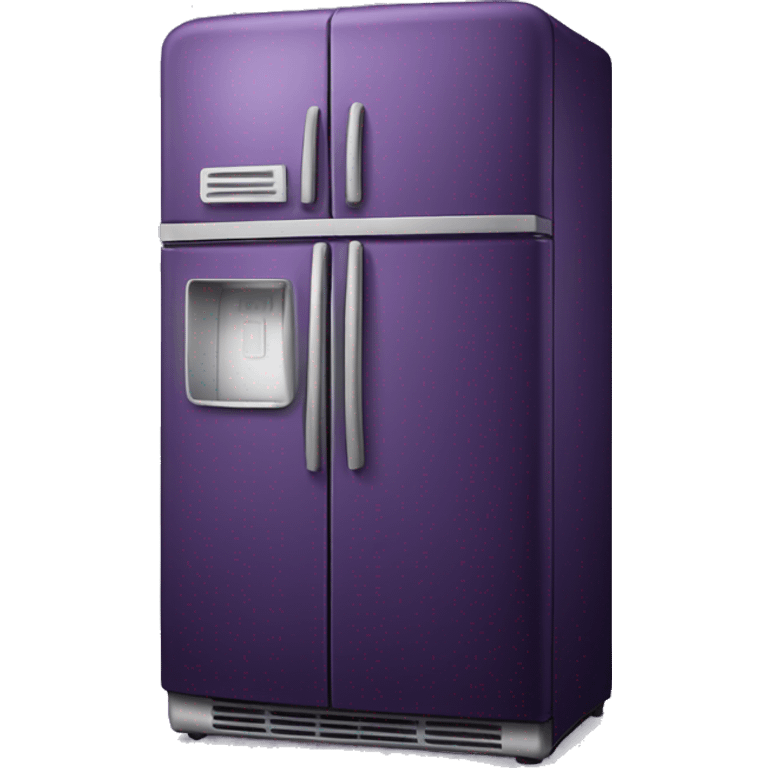 Realistic dark purple fridge emoji