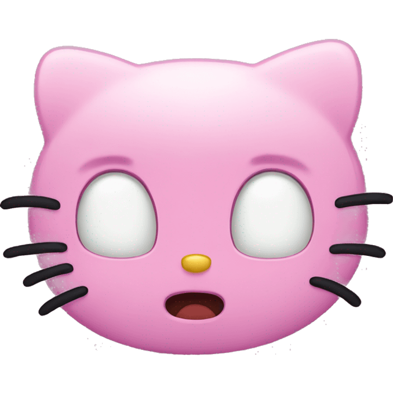 hello kitty scared face emoji