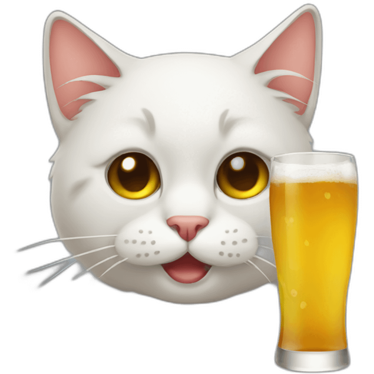 drunk cat emoji