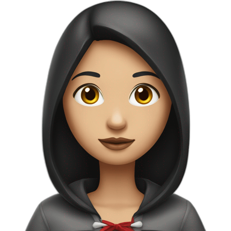 red-ridding-hood-long-straight-black-hair-with-white-streak-hair emoji