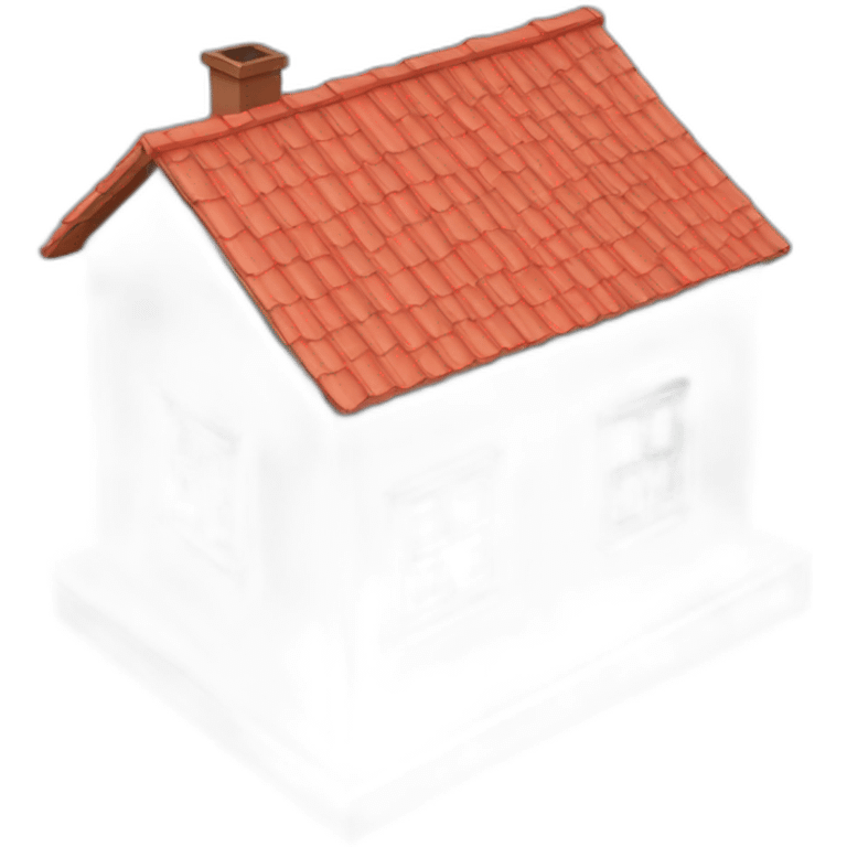 Detached house red roof emoji