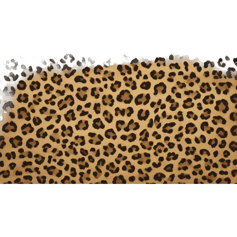 Realistic leopard print pattern outdoor folding chair isolated.  emoji