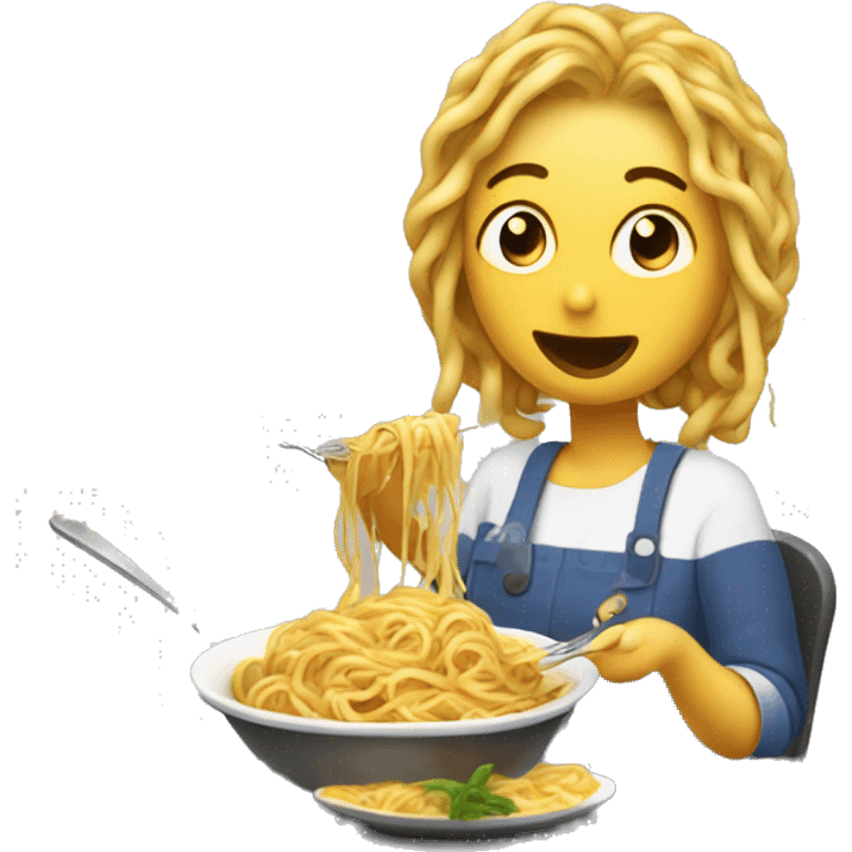 Emienem eating mom’s spagheti emoji