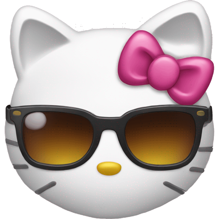 Hello kitty with sunglasses emoji