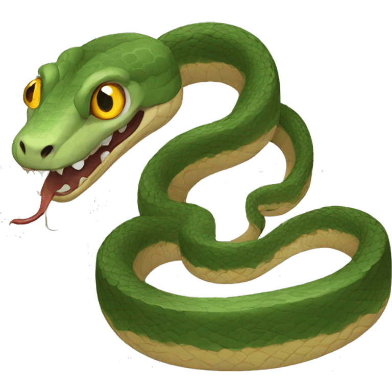 scary snake emoji