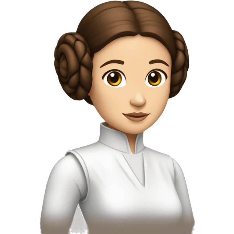 princess leia talking with people emoji