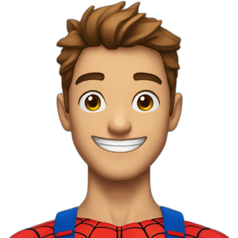 Spiderman smile emoji