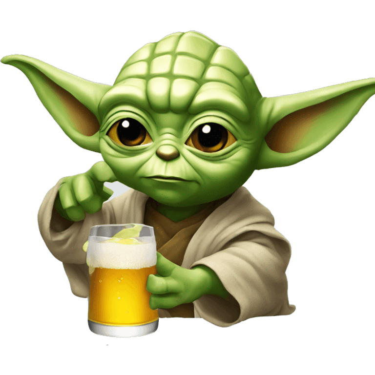 Yoda-drink-beer emoji