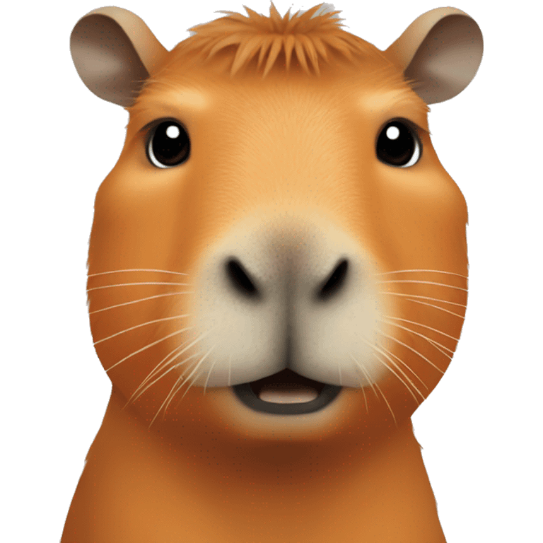 capybara with orange on its head emoji