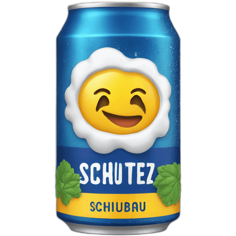 beer can with schultenbrau label emoji