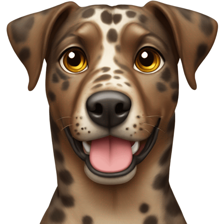 Brown catahoula leopard dog  emoji