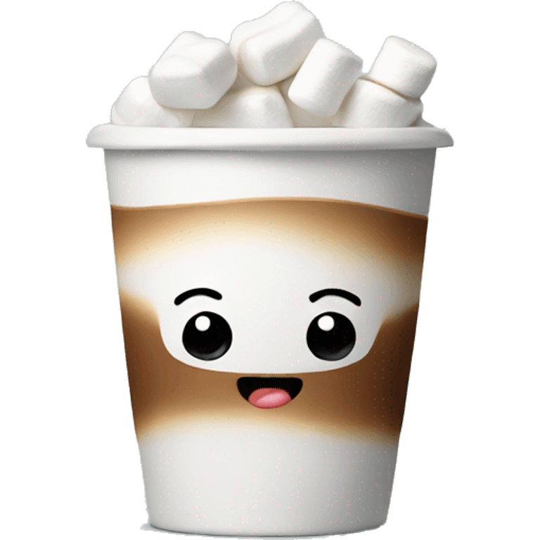 Coffee with marshmallows  emoji