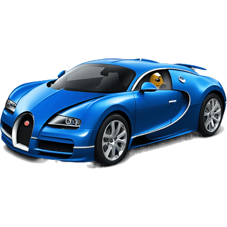 Blue bugatti by cockerel emoji