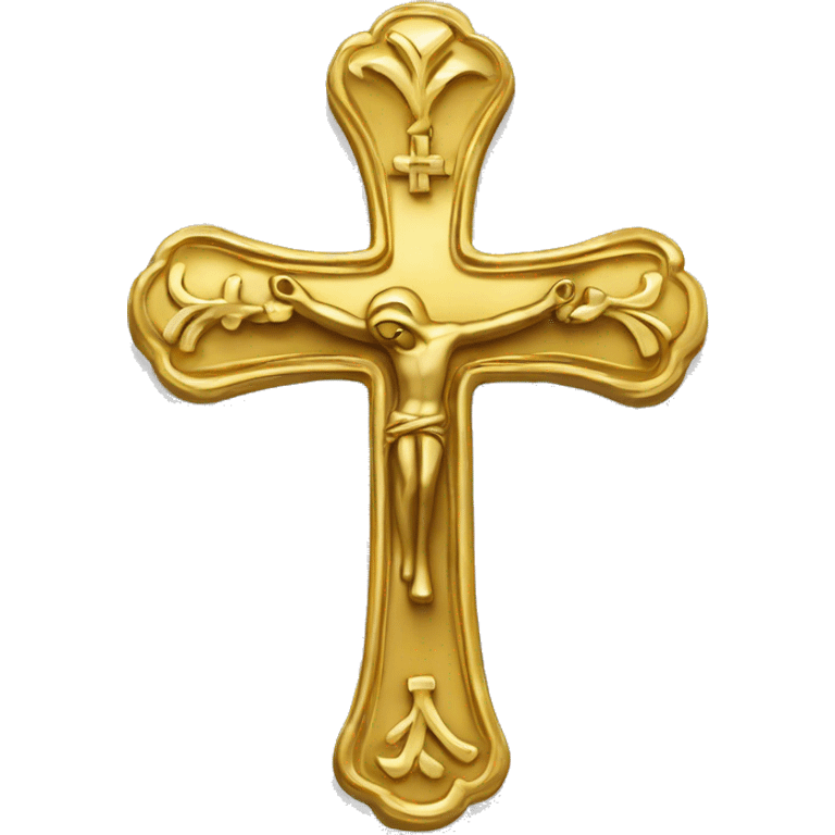 orthodox cross gold emoji