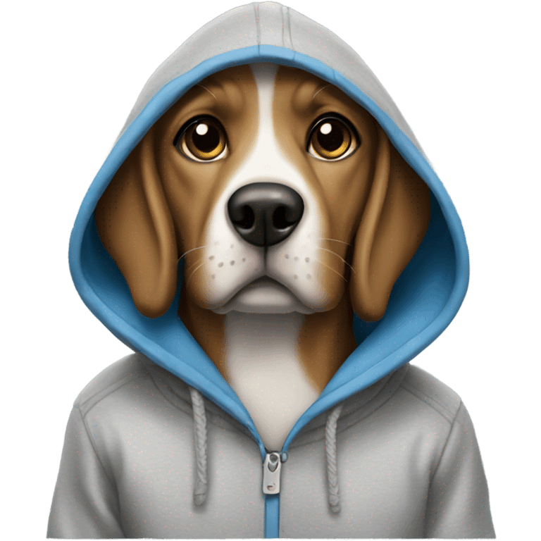 dog wearing a hoodie  emoji