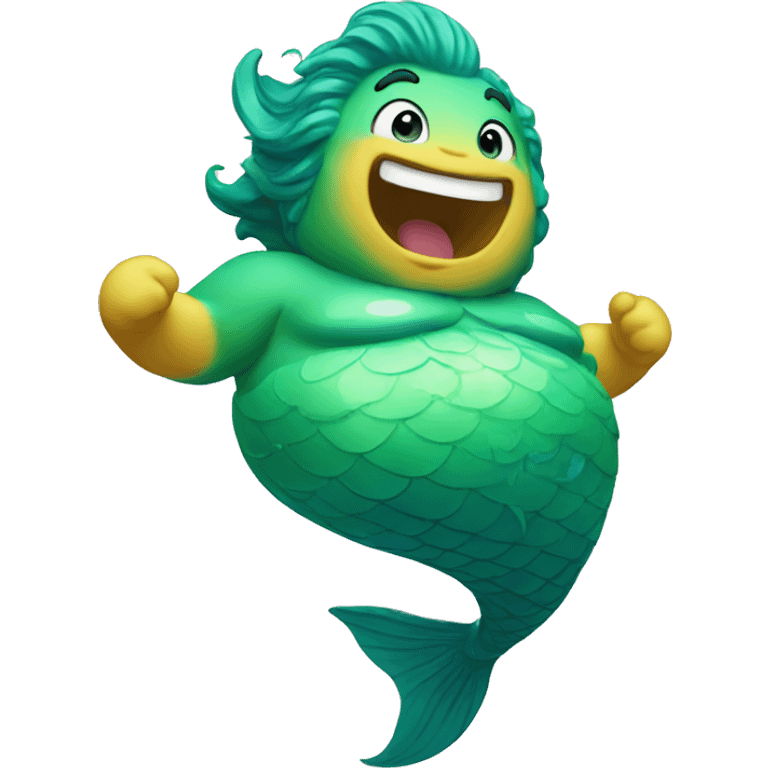 Excited merman emoji