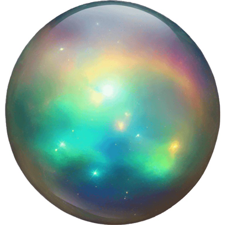 Shiny Rainbow Nebula-Opal Gemstone emoji