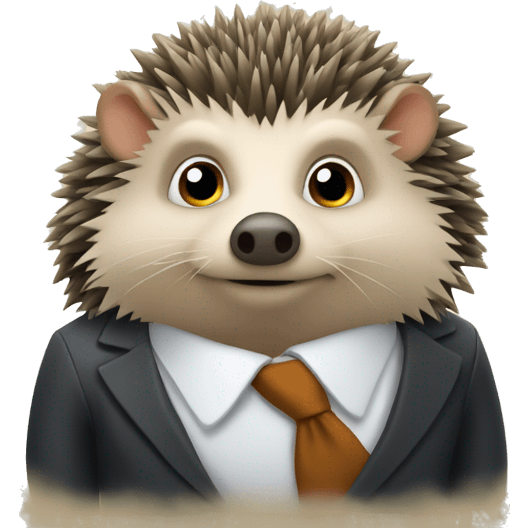 Hedgehog that is a lawyer  emoji