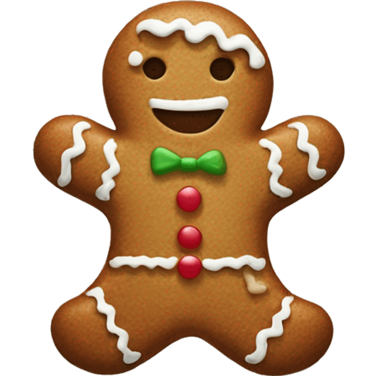 Gingerbread man emoji