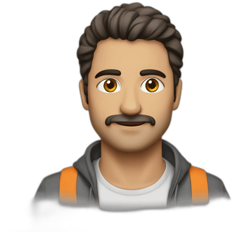 یک پسر به مو های با مو های قرمز emoji