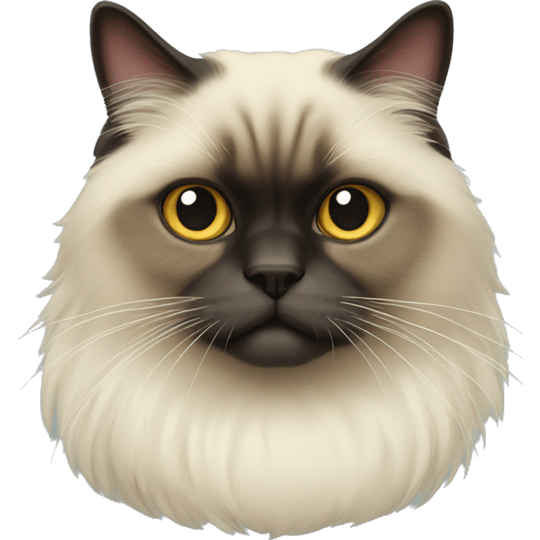 Himalayan cat,half body emoji