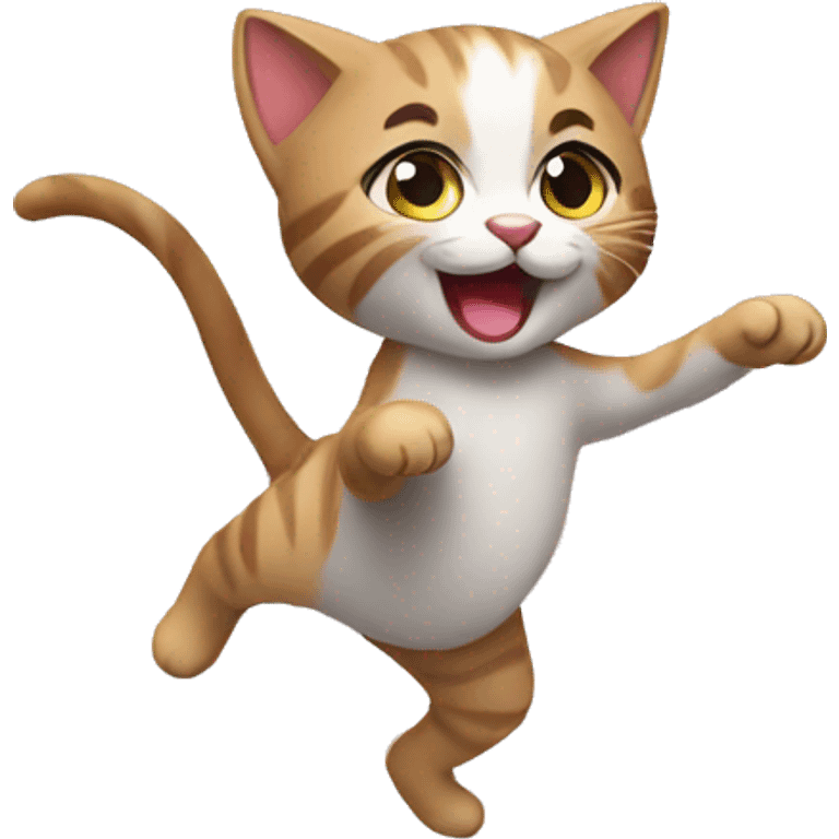 Dancing kitten emoji