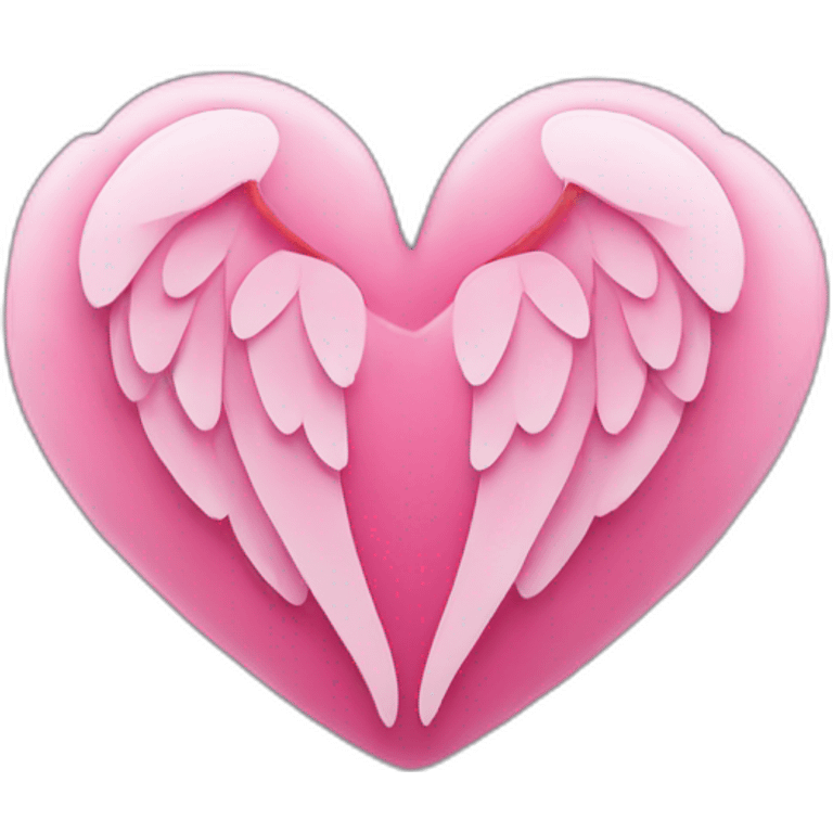 Coeur Rose Avec Des Ailes emoji