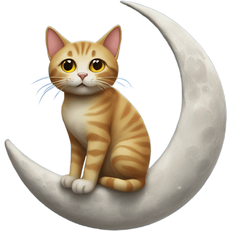 Cat on the moon emoji