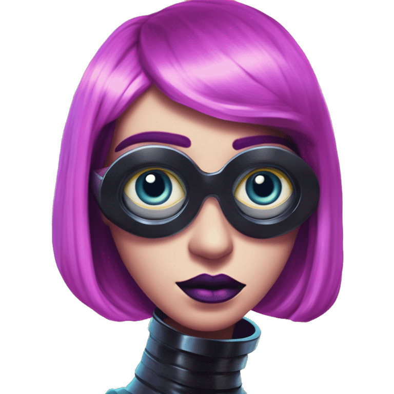 Synthwave minion in Disney princess style, oil paint, black eyes, intricate lips, masterpiece portrait, beautiful, desirable, logical, windows 95 emoji