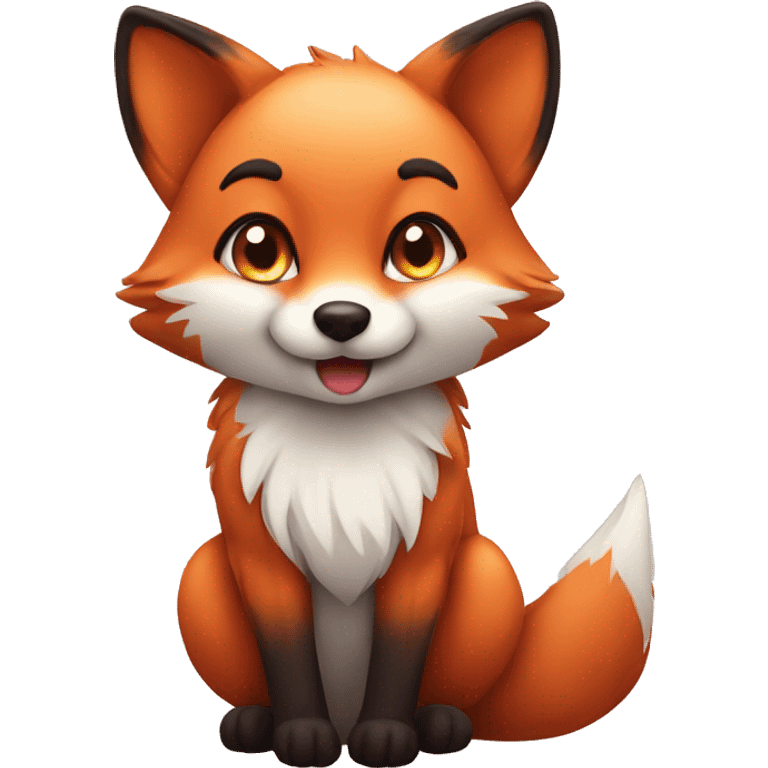 Cute fox emoji