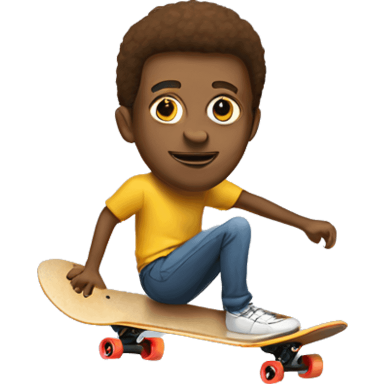 Dion auf einem Skateboard  emoji