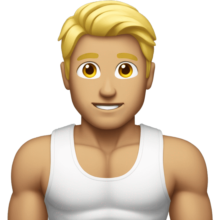 Blonde Man Physique  emoji