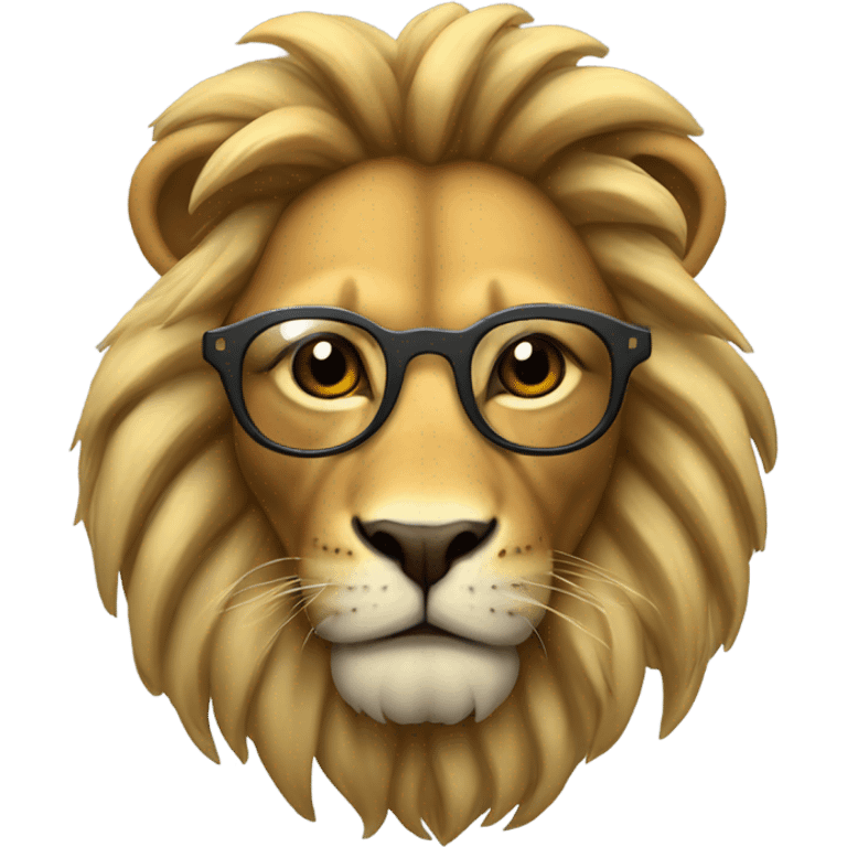 León con lentes de sol emoji