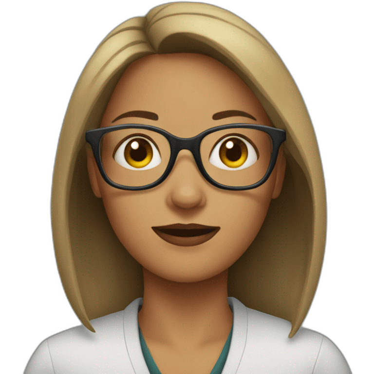 woman-in-glasses emoji