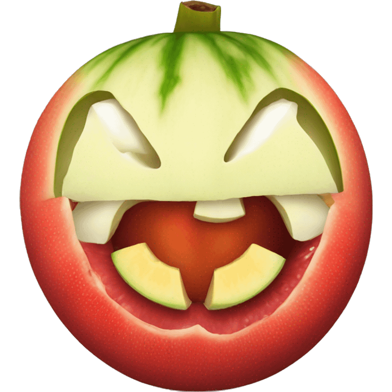 Coco melon eats pomegranate emoji