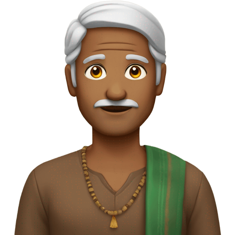 Middle age Indian man emoji