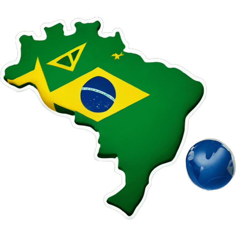 I love Brazil white emoji