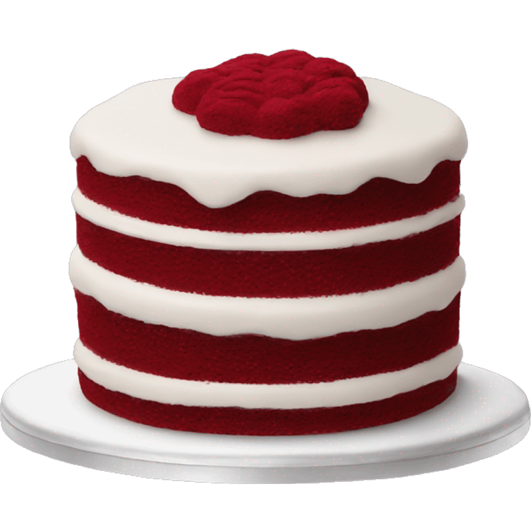 Red velvet cake emoji