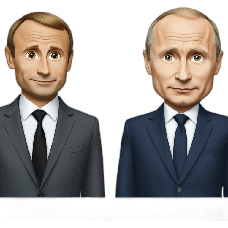 vladimir putin avec emmanuel macron emoji