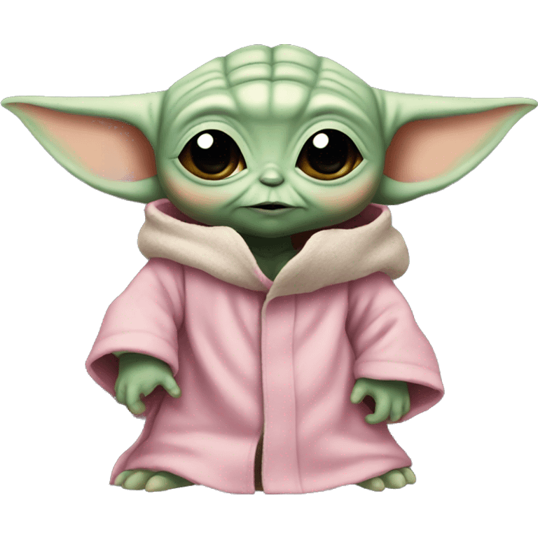 baby yoda with pink skin emoji