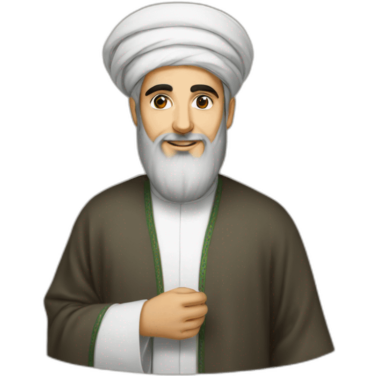 iranian imam wearing amameh emoji