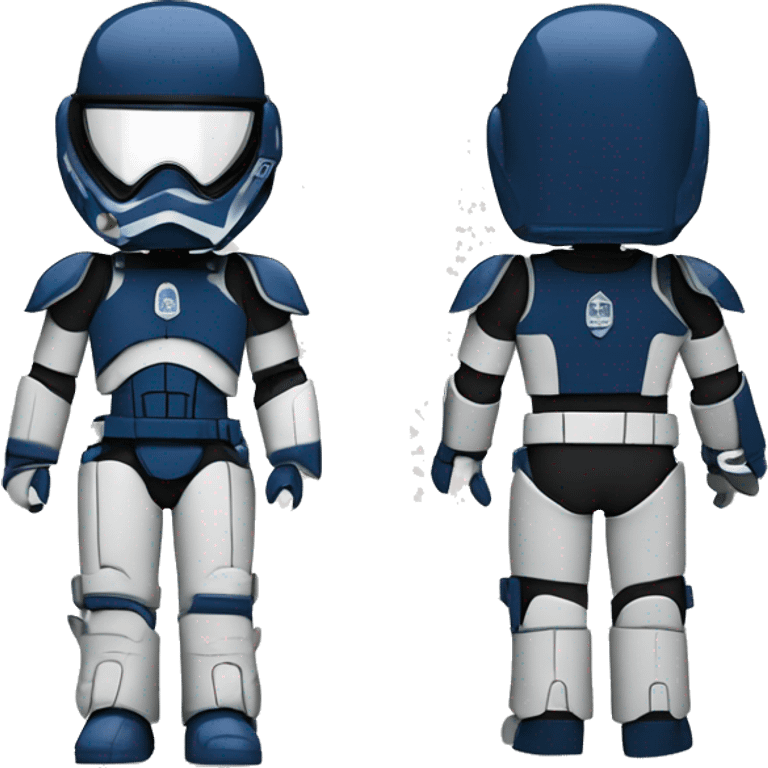 Darktrooper pearl-blue Card stock Papercraft fr-s racecar emoji