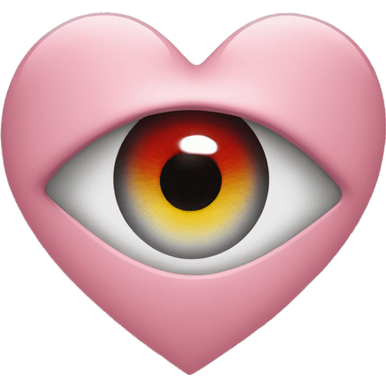 A red heart with an eye in the middle  emoji